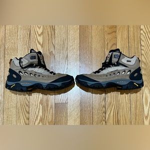 Merrell Men's Brown Pulse II Smoke Leather Hiking Performance Shoes Size US 8.5